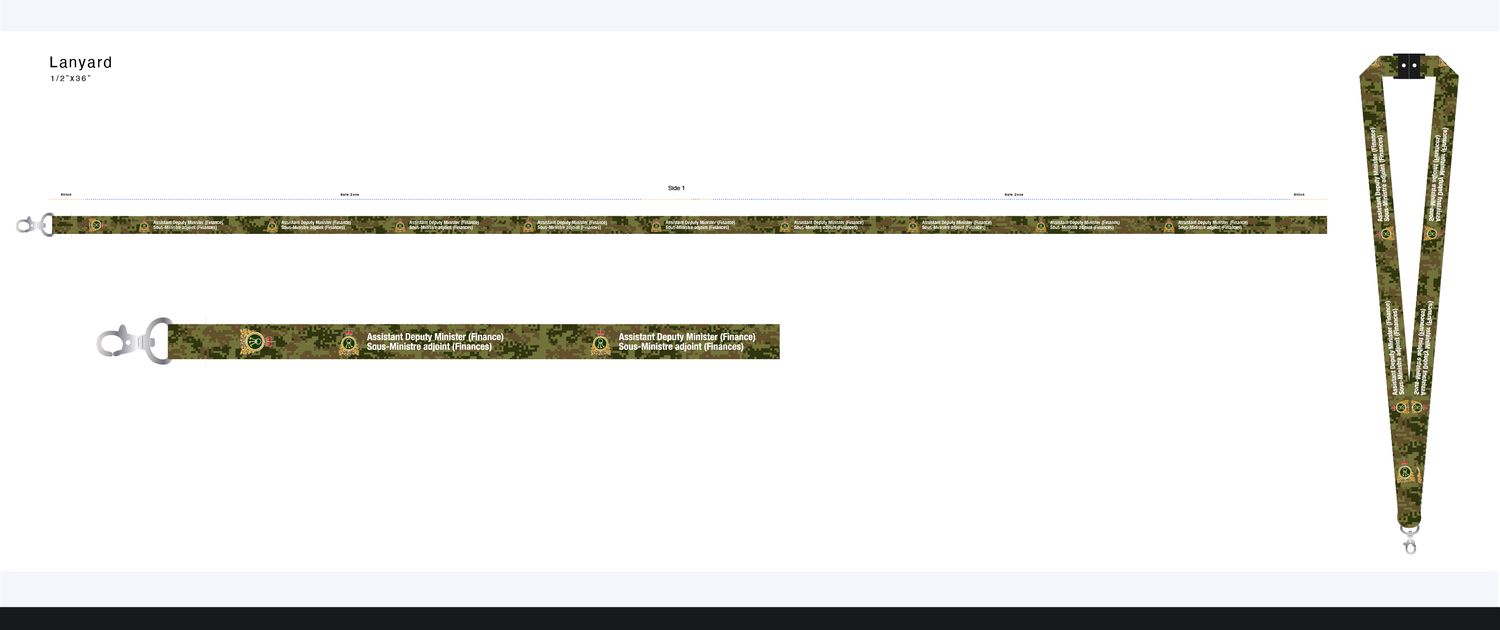 ADM Finance lanyard design
