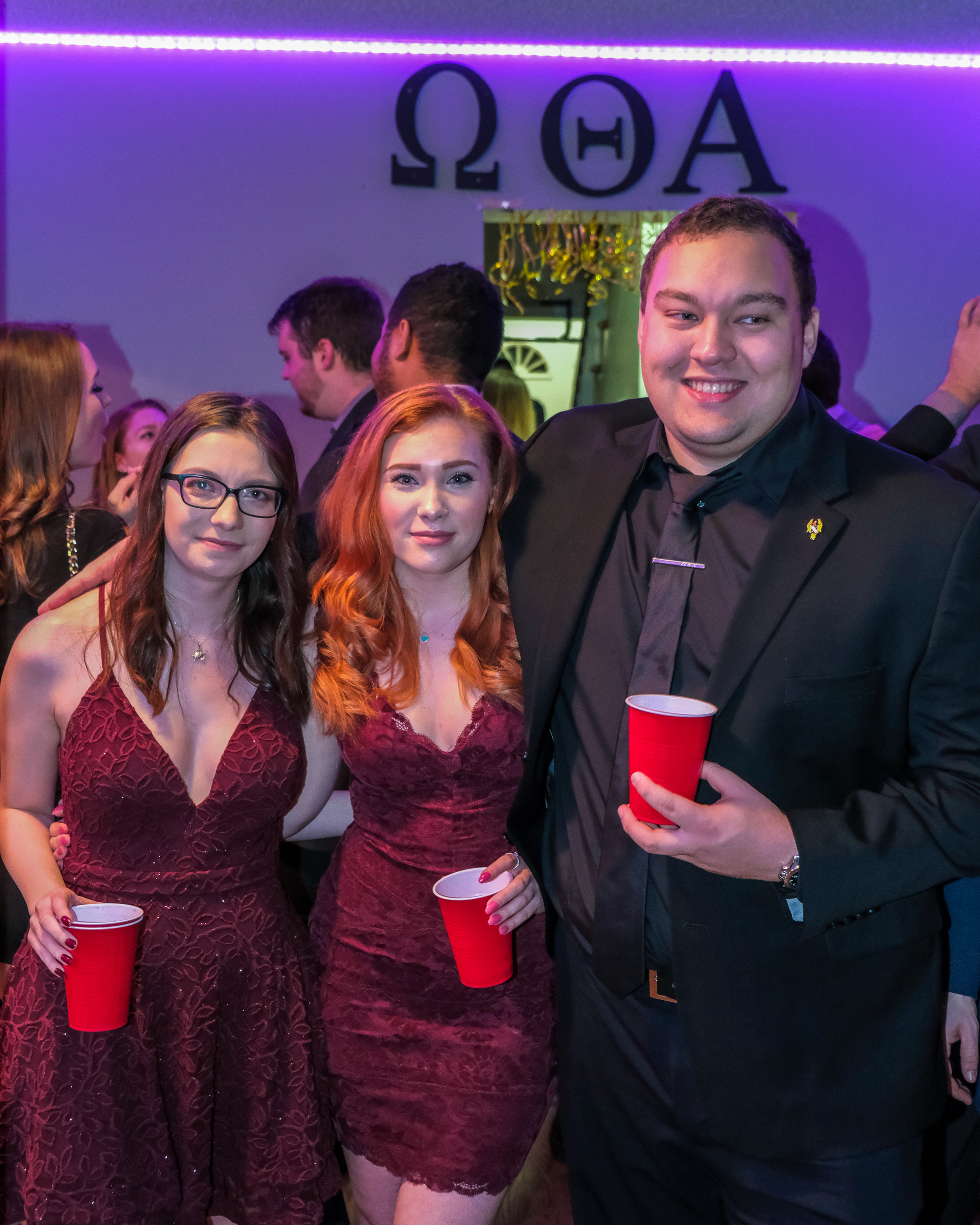 Omega Theta Alpha dinner event photography with guests