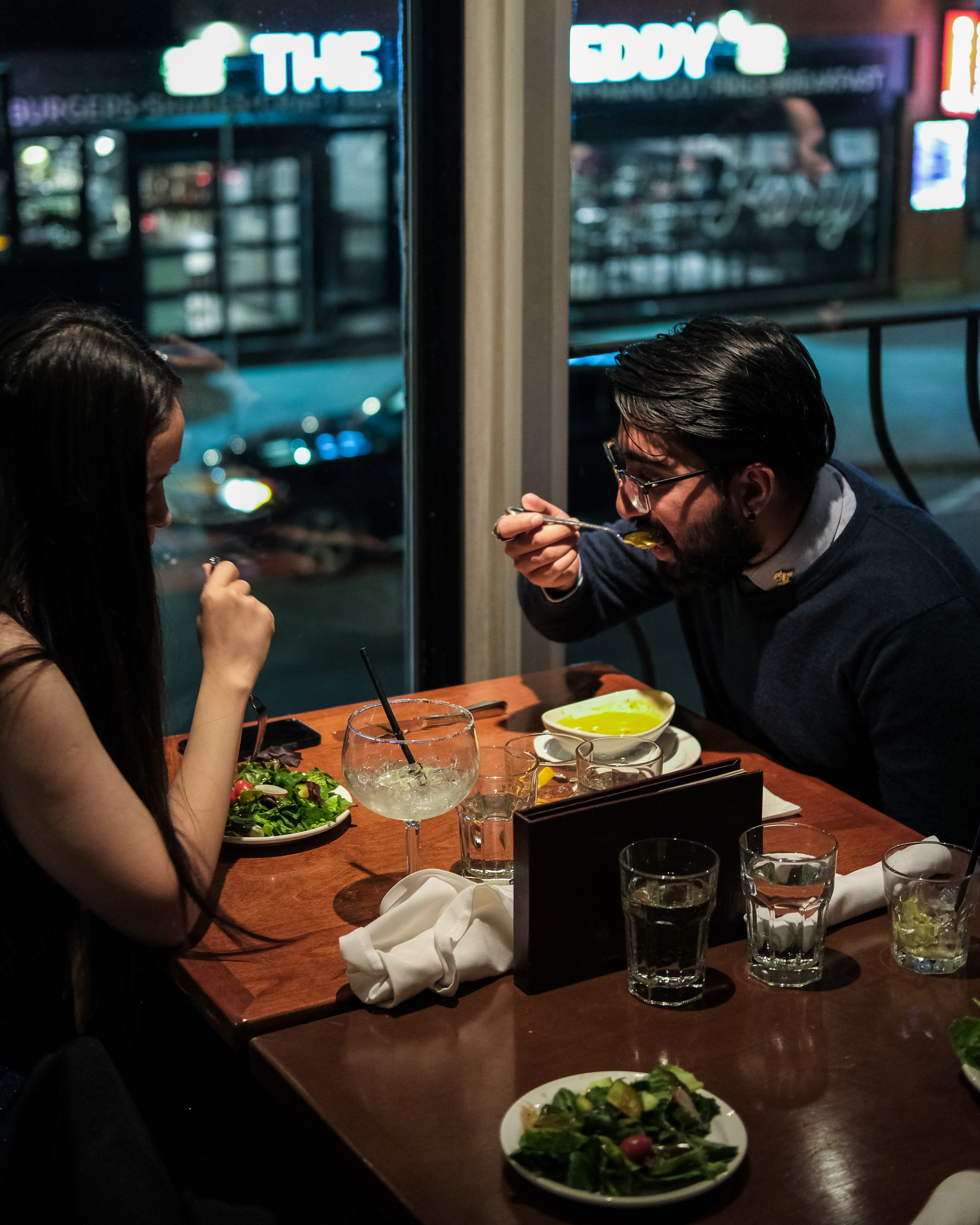 Omega Theta Alpha dinner event moment with polished lighting