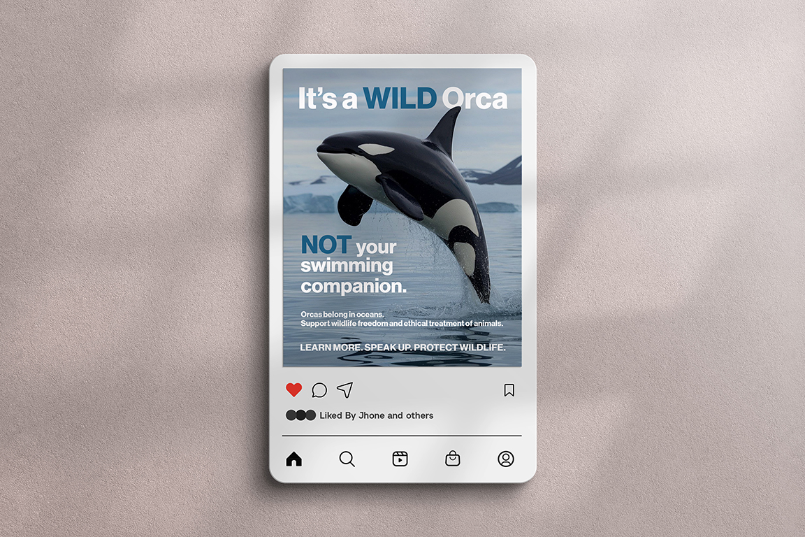 Wildlife PSA Instagram mockup