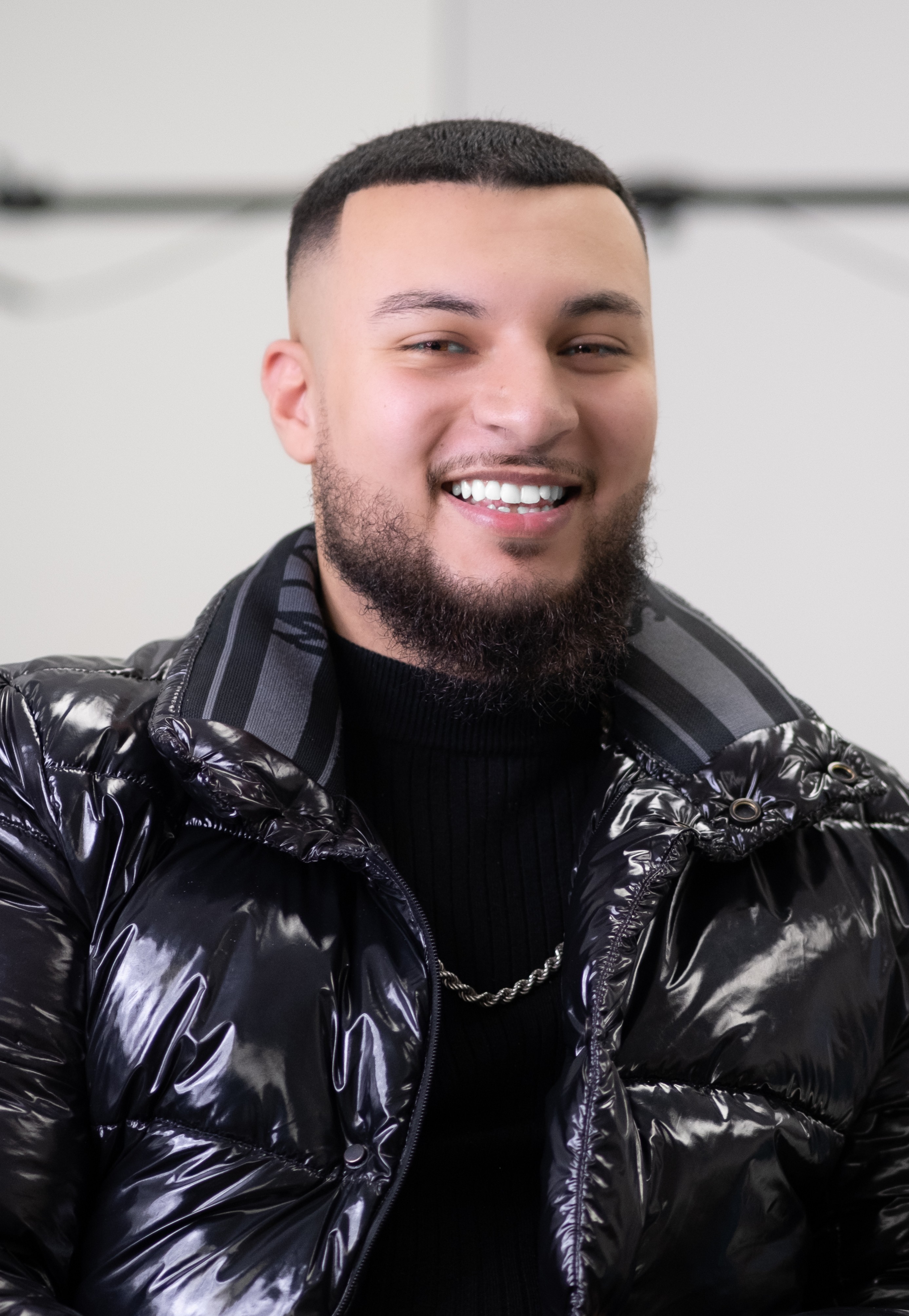 Portrait of the owner of No Stress Barbershop